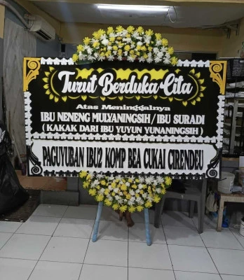 Papan Bunga di Gedebage